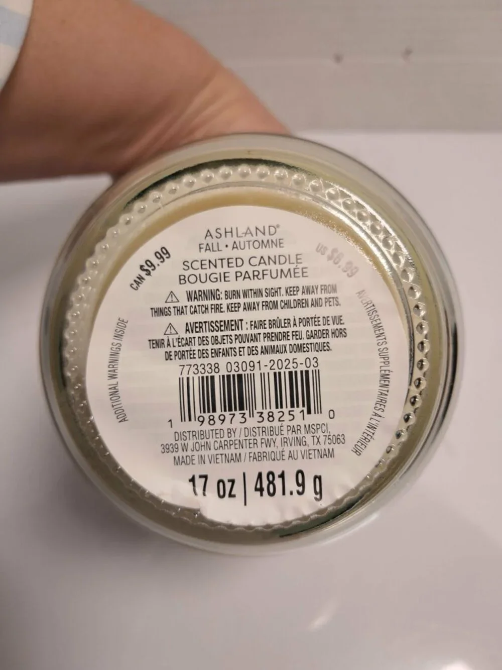 Ashland Fall Vanilla Chai Candle 17 oz